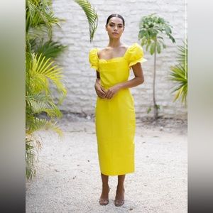 Damaris Bailey Limoncello dress silk faille XS